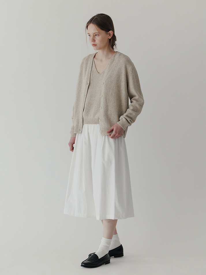 Boucle Cardigan (Beige)