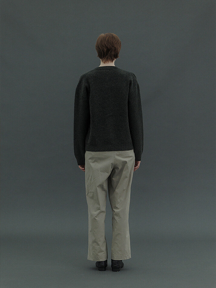 Gold Button Cardigan (Khaki)