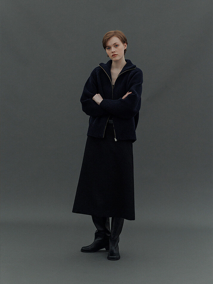 Galerie Full zip-up (D/navy)