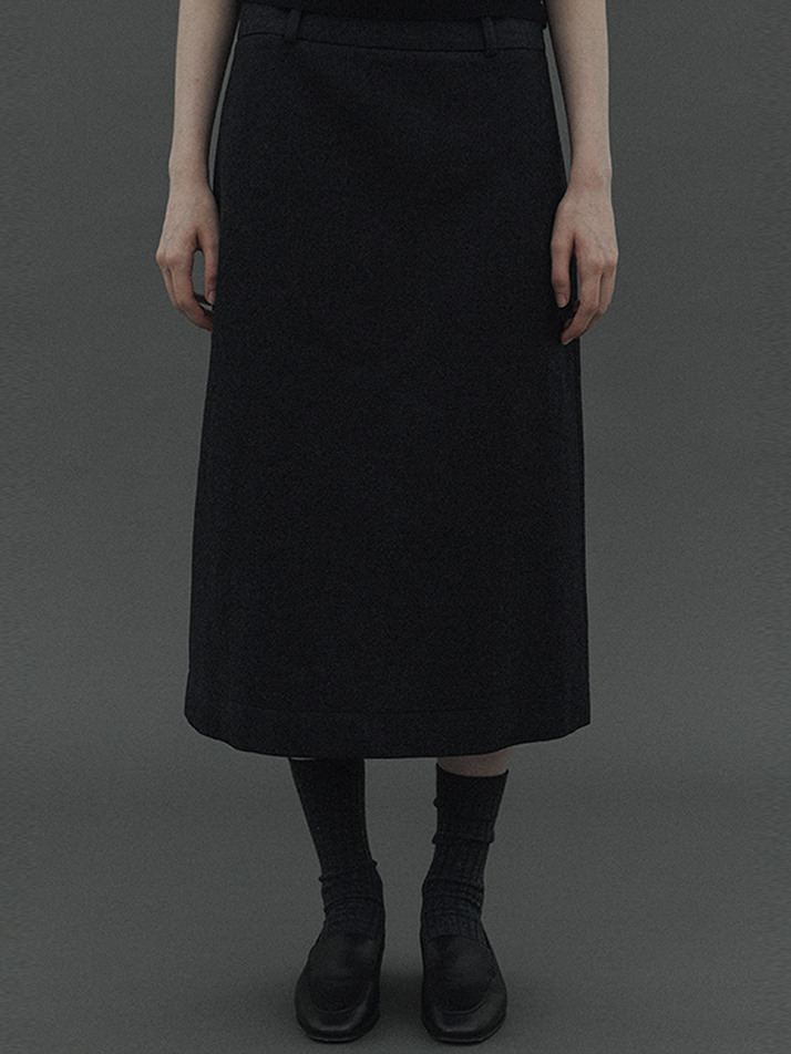 Cindy wool skirt (D/gray)