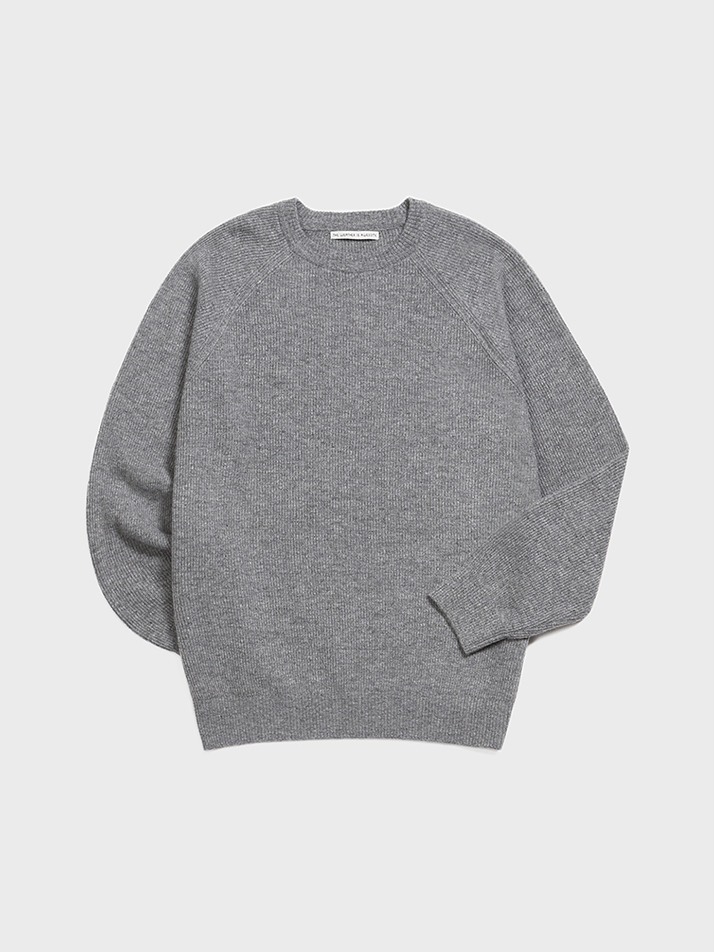 Wool Comfort Knit Sweater (Gray)
