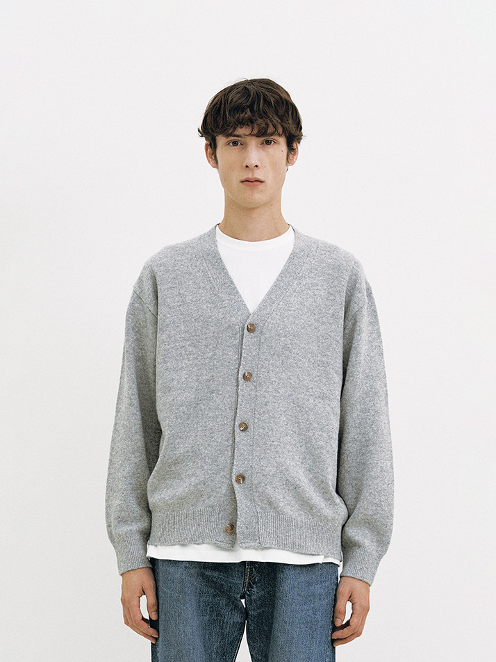 Wool Comfort Cardigan (Gray)