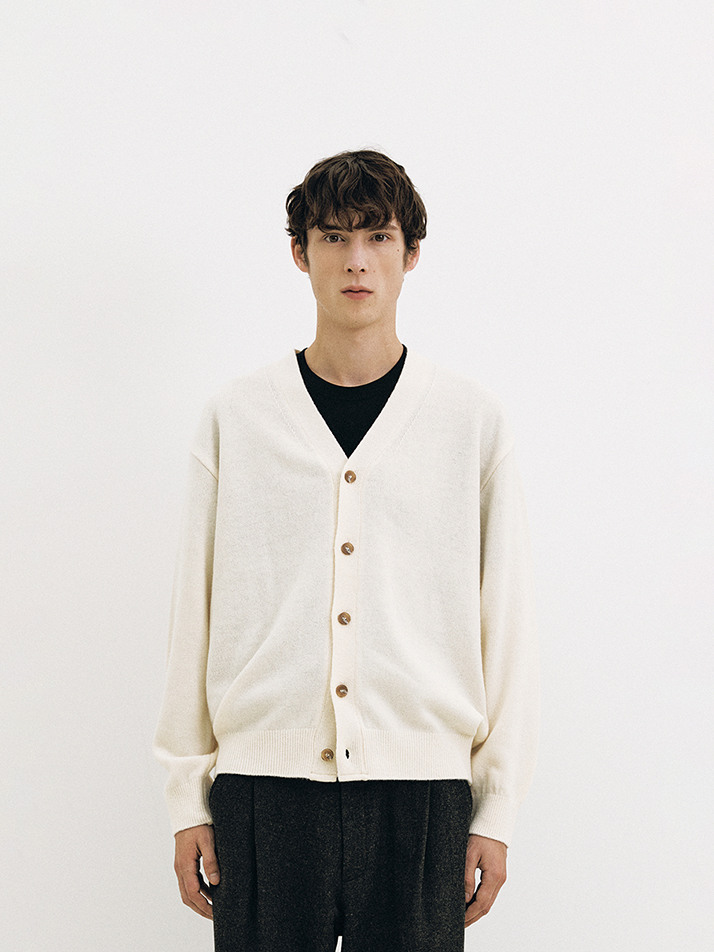 Wool Comfort Cardigan (Ivory)