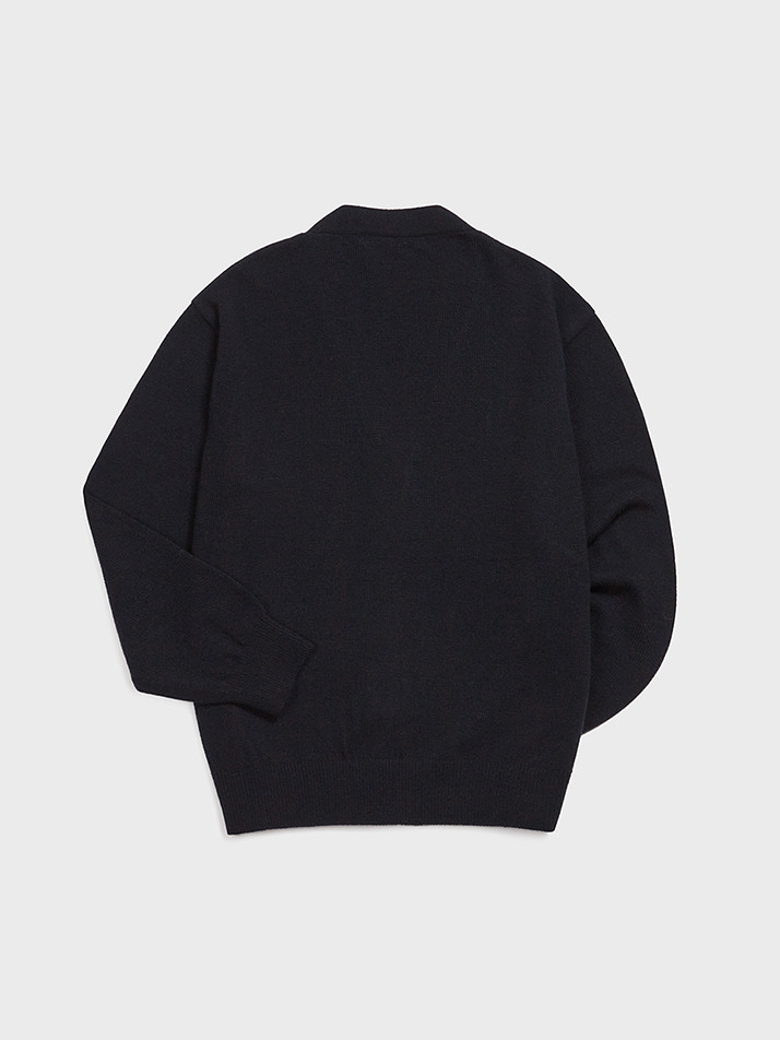 Wool Comfort Cardigan (D/Navy)