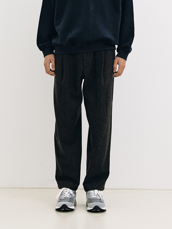 Wool Casual Pants (Charcoal)