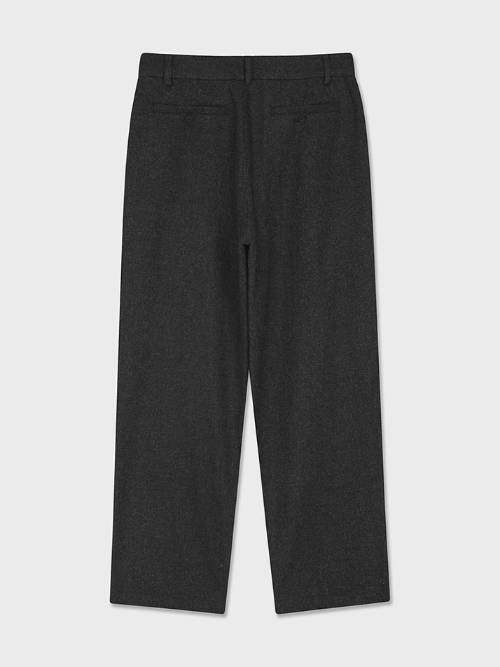 Wool Casual Pants (Charcoal)