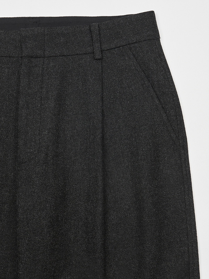 Wool Casual Pants (Charcoal)