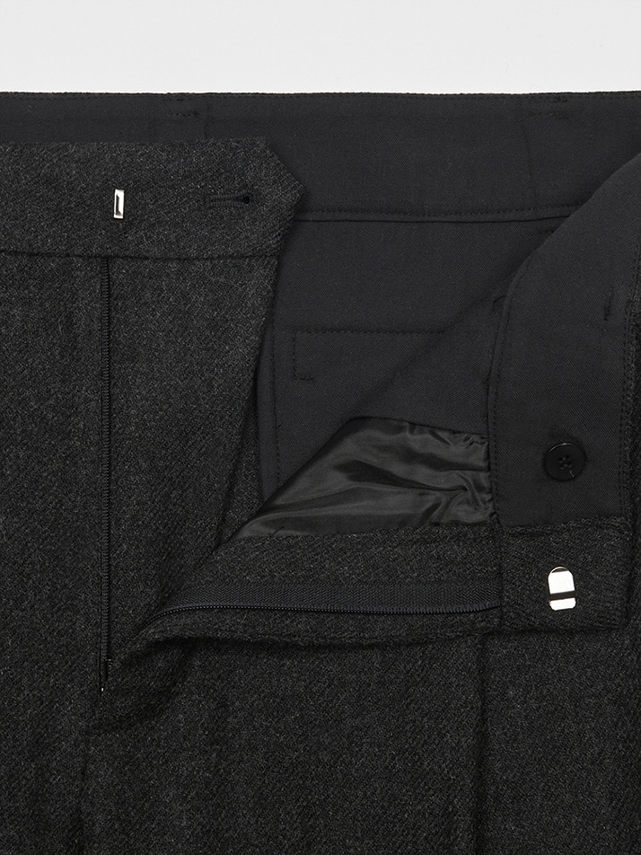 Wool Casual Pants (Charcoal)