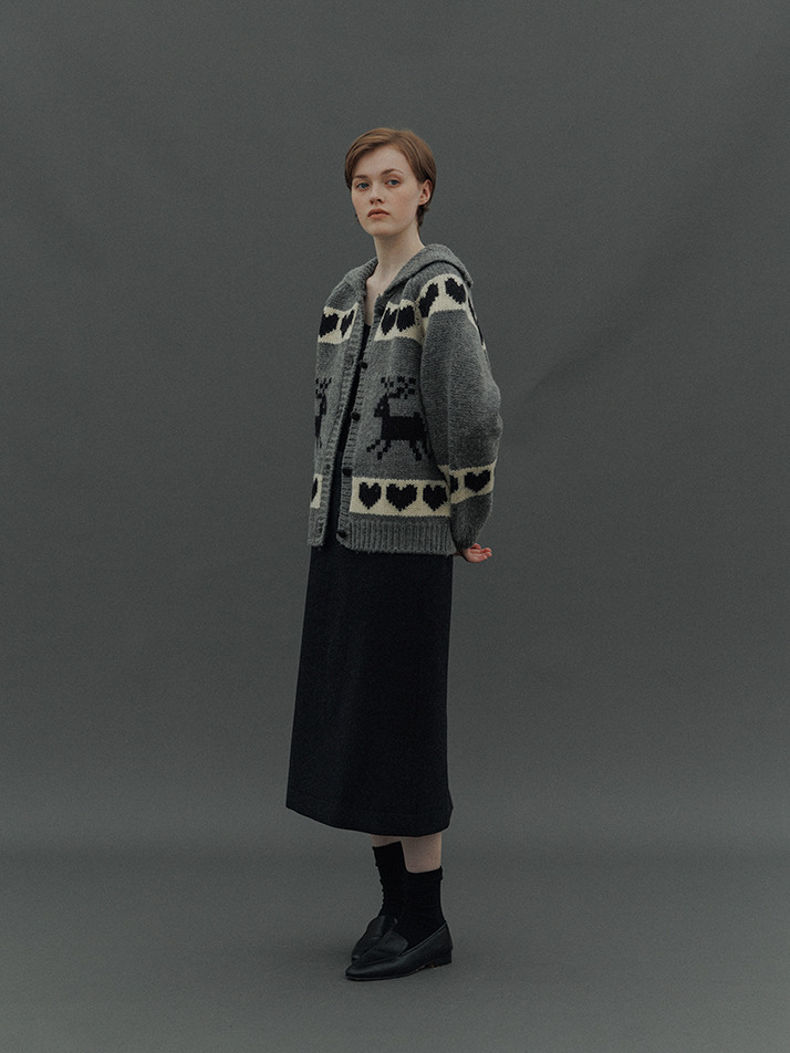 Love Wool Cardigan (Gray)
