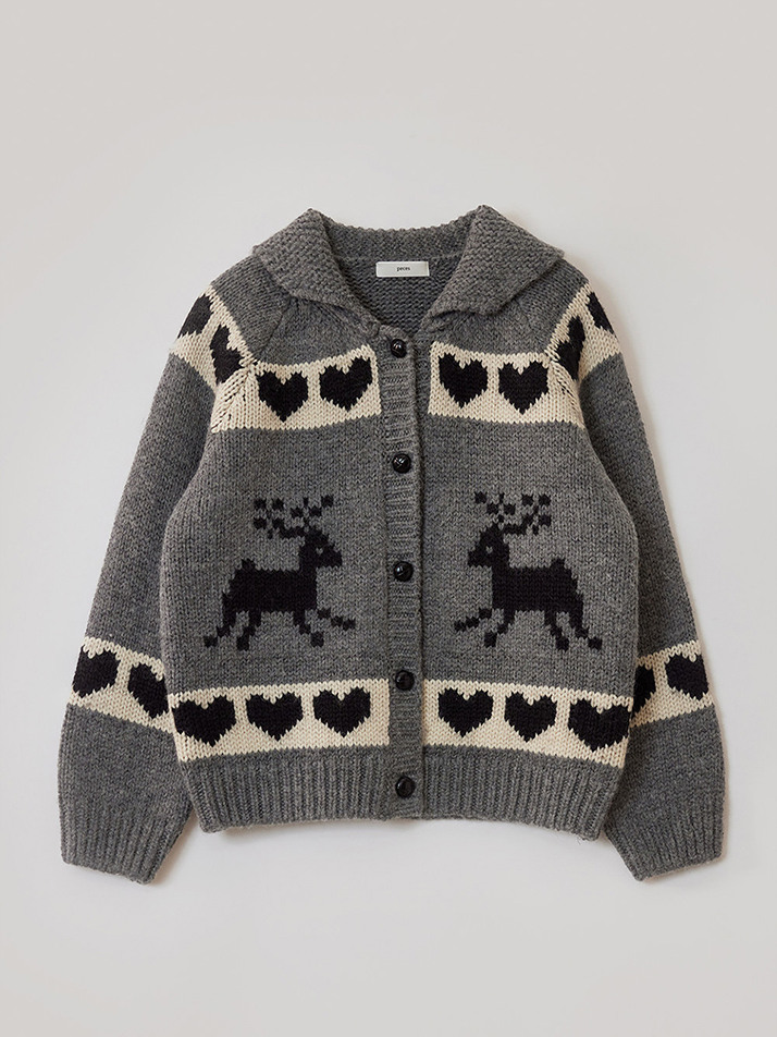 Love Wool Cardigan (Gray)