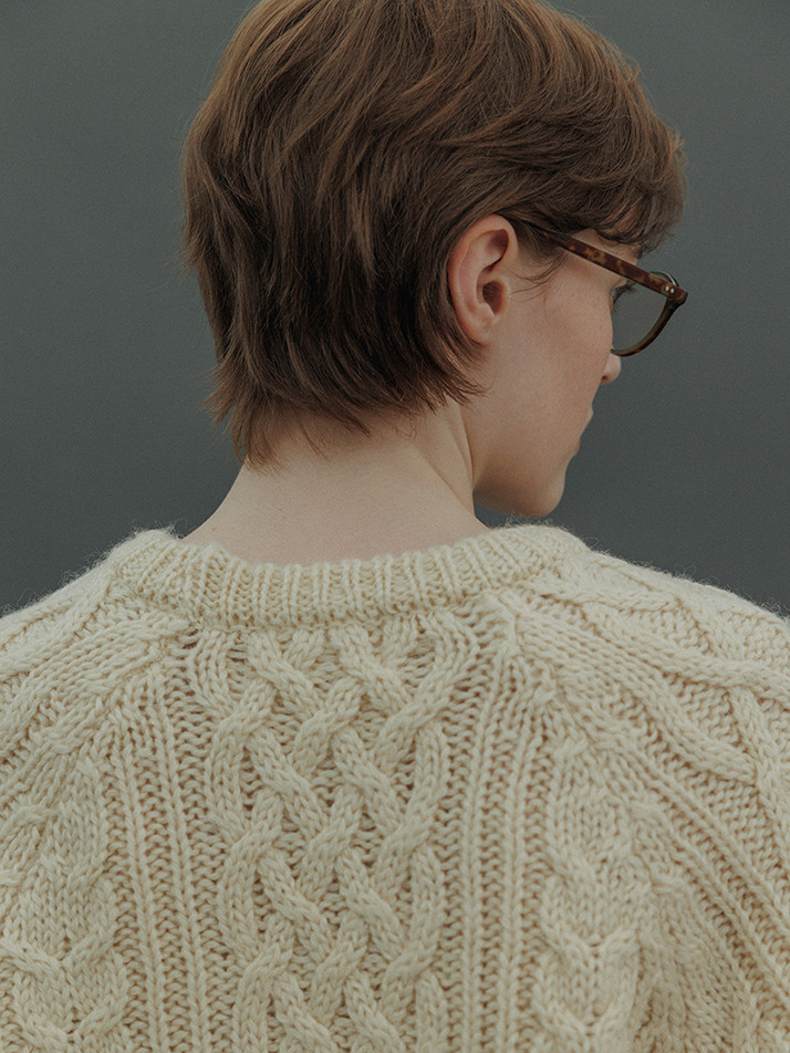 Vintage Cable Knit (Cream)