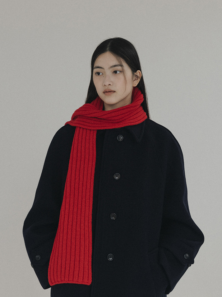 Cashmere Blended muffler (Red)