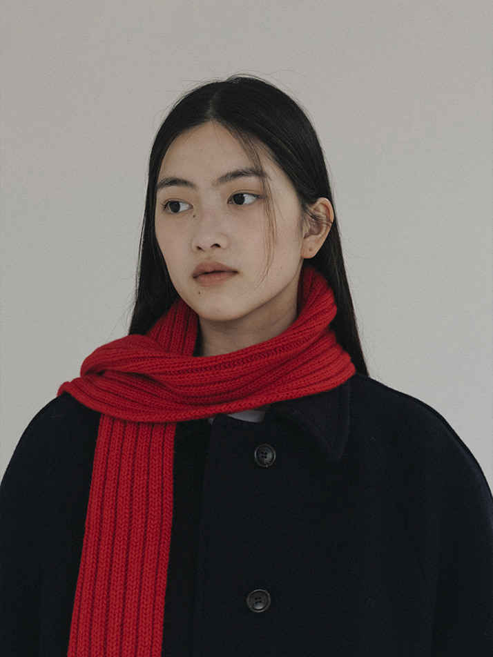 Cashmere Blended muffler (Red)