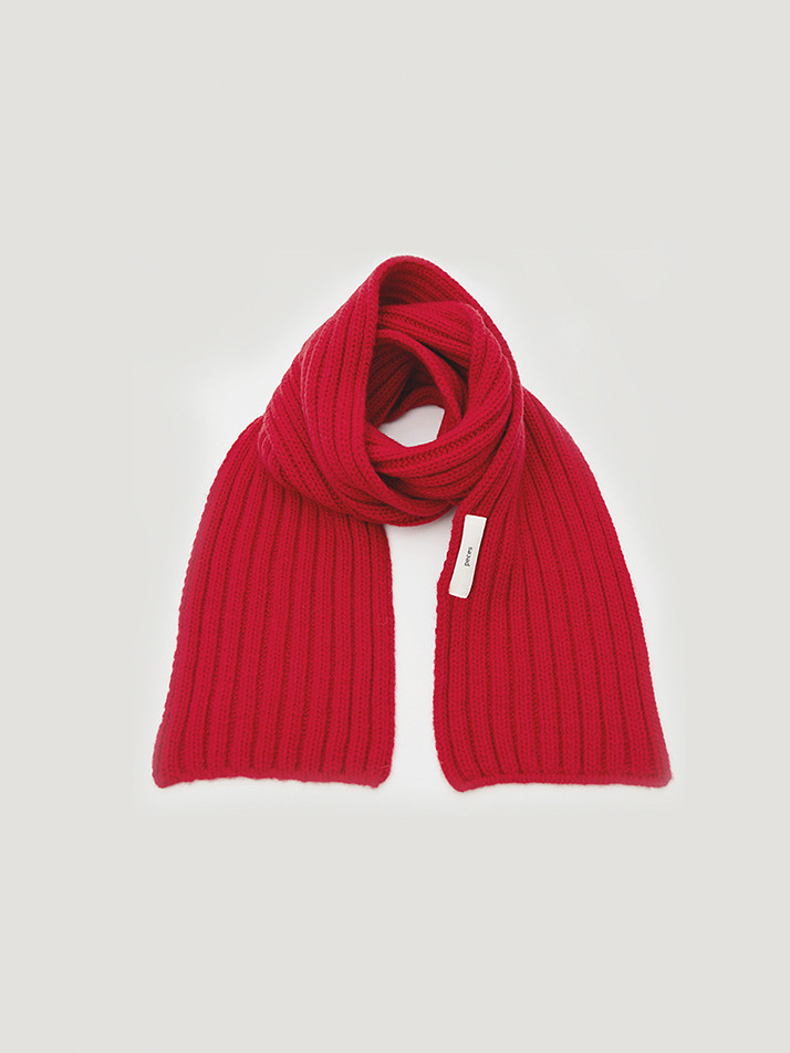 Cashmere Blended muffler (Red)