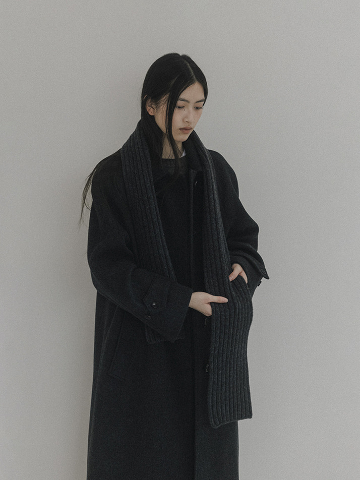Cashmere Blended muffler (D/gray)