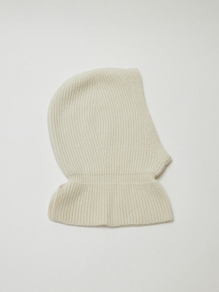 Cashmere Blended Balaclava (Ivory)