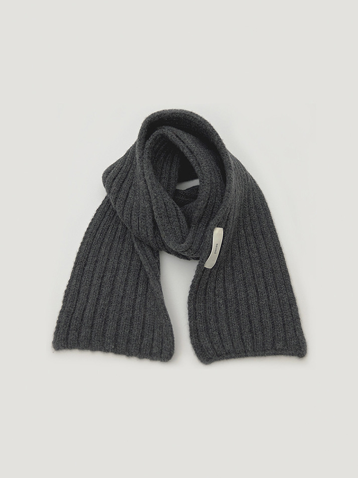 Cashmere Blended muffler (D/gray)