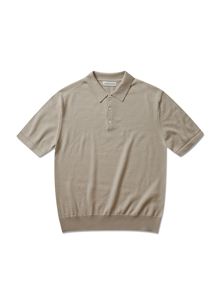 Park summer collar knit (Beige)