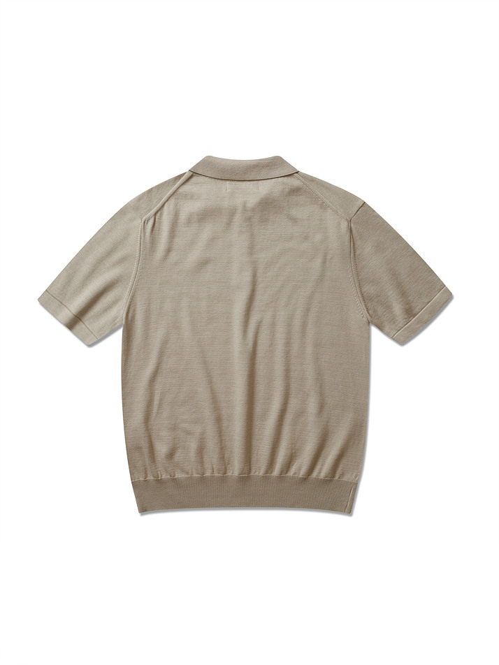 Park summer collar knit (Beige)