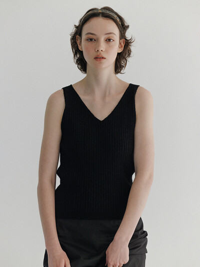 Foz Knit sleeveless (Black)
