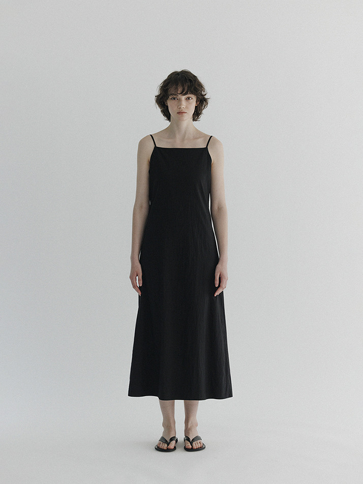 Royal slip Dress (Balck)