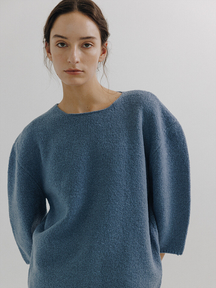 Chagall Boucle Knit (Blue)