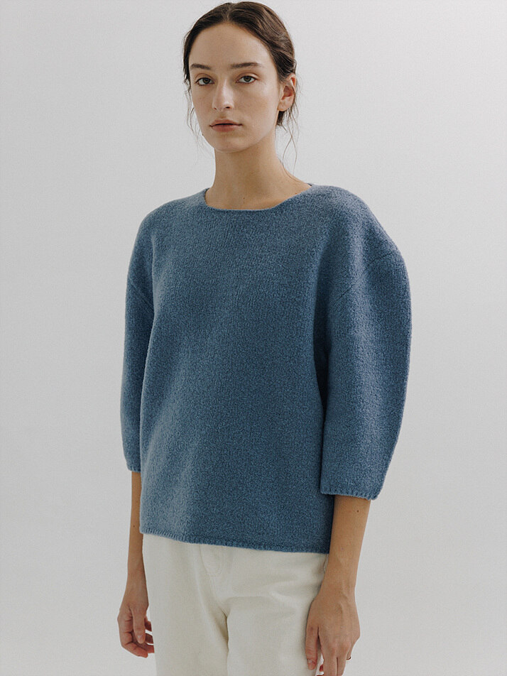 Chagall Boucle Knit (Blue)