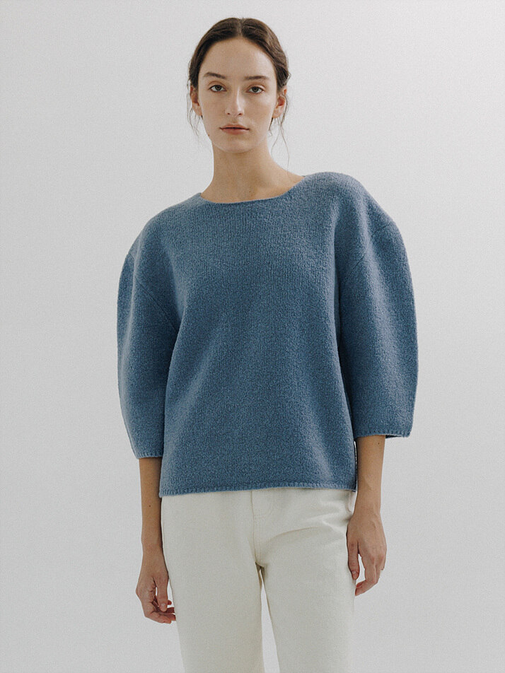 Chagall Boucle Knit (Blue)