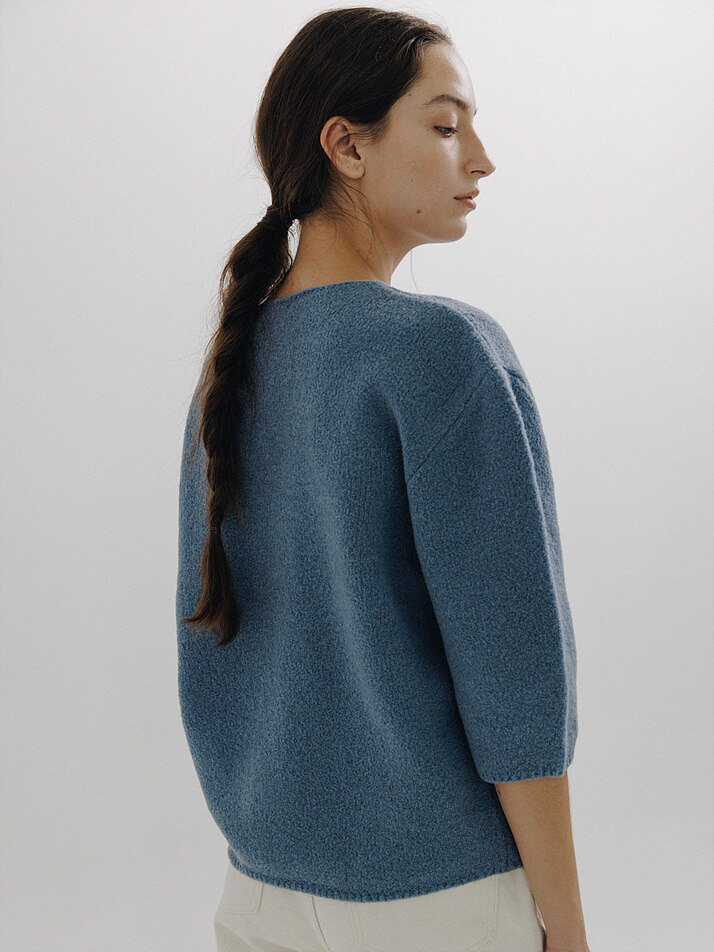 Chagall Boucle Knit (Blue)