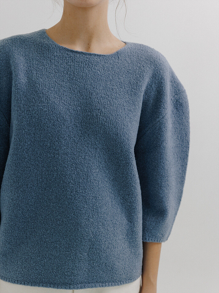 Chagall Boucle Knit (Blue)