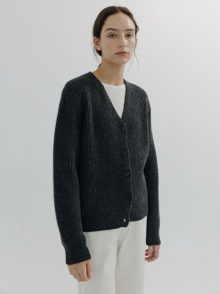 Fletcher cardigan (Charcoal)