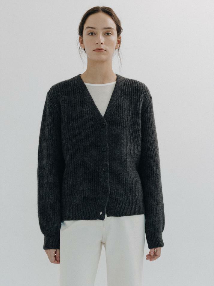 Fletcher cardigan (Charcoal)