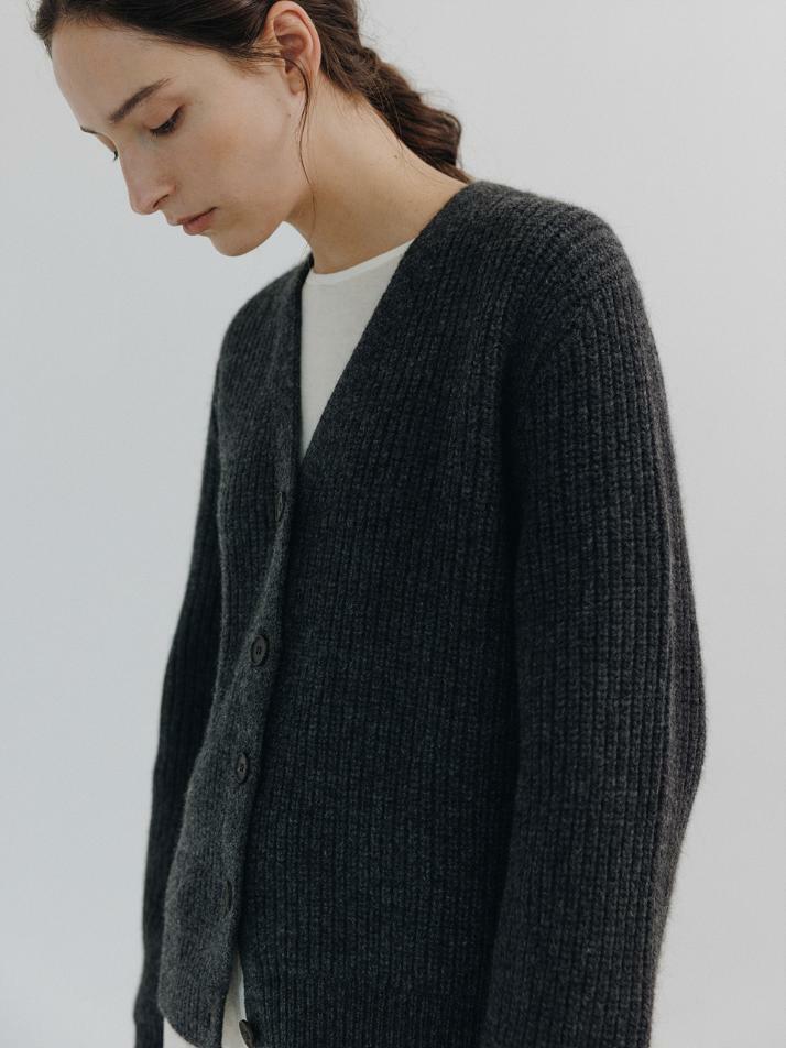 Fletcher cardigan (Charcoal)