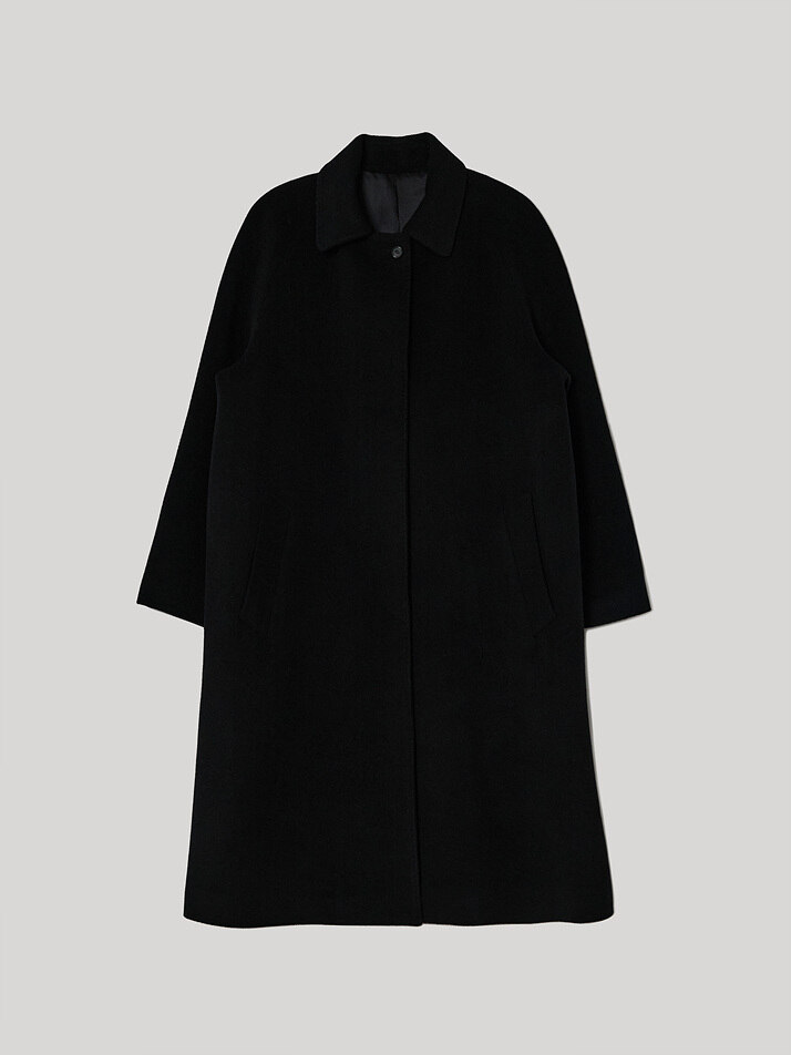 Wool Iong coat (Black)