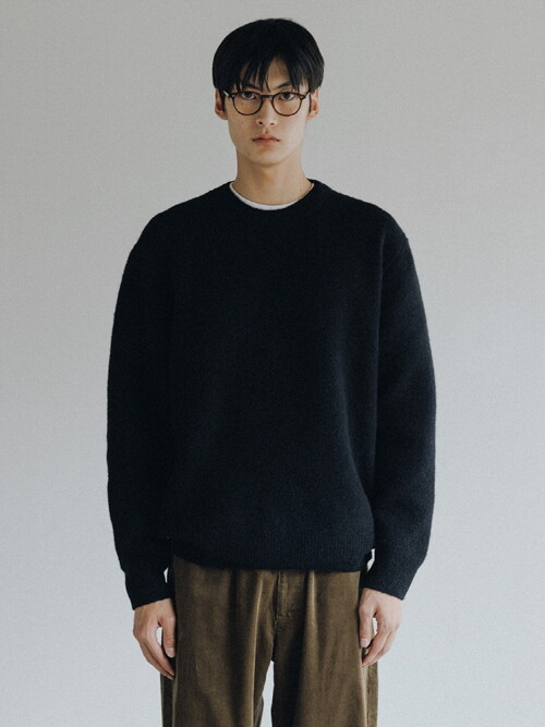 Pier Wool Knit Sweater (Black)