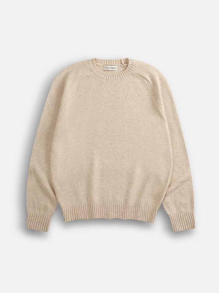 Saddle Wool Knit Sweater (Otameal)