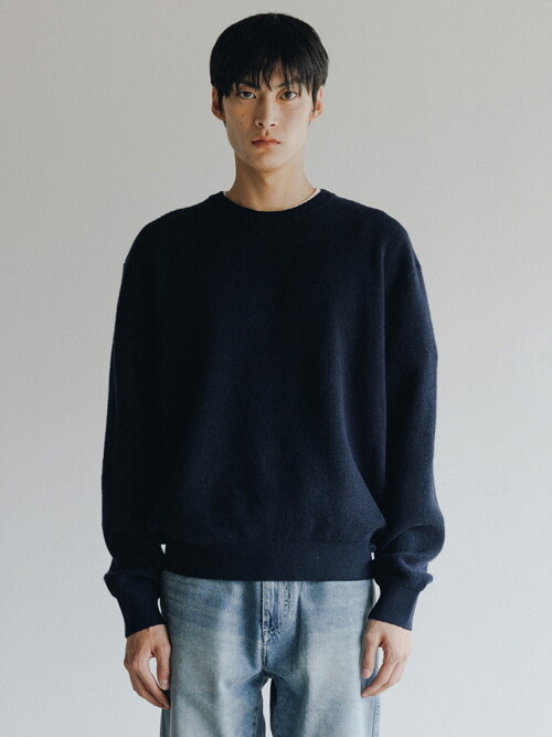 Port Merino Wool Sweater (Navy)