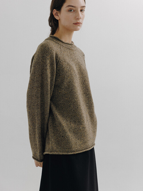 Nep wool sweater (Beige)