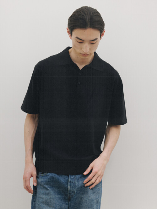 Park Summer Collar Knit (Black)