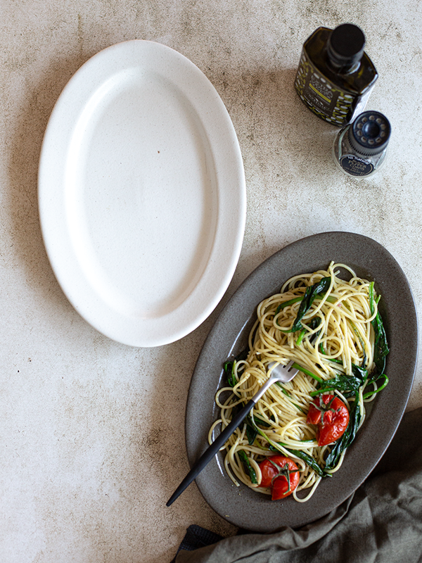 스톤 타원 접시