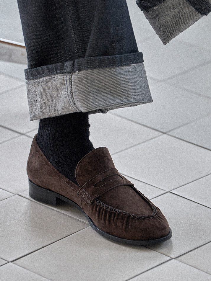 Dumpling Loafer_Brown Suede