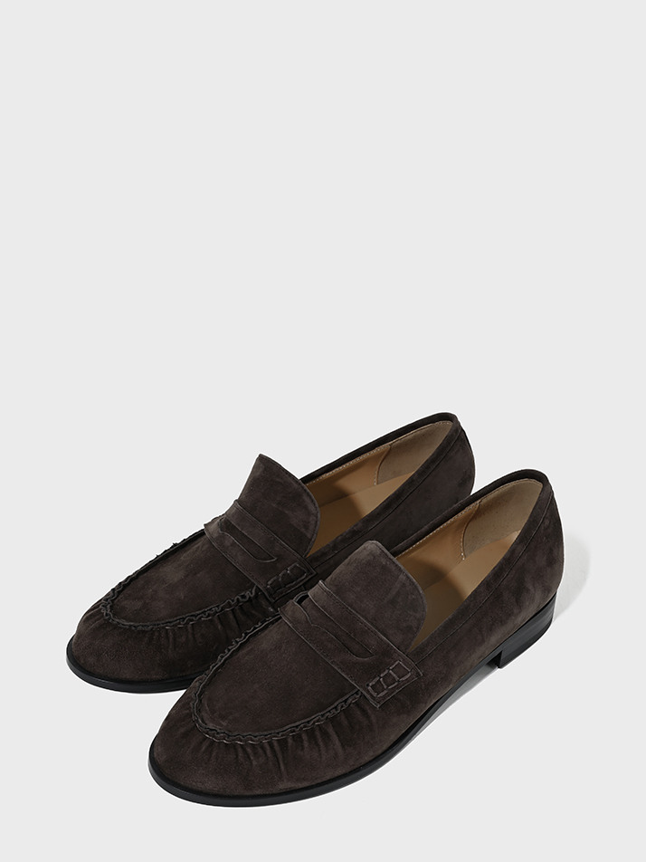 Dumpling Loafer_Brown Suede