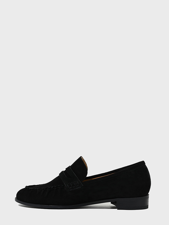 Dumpling Loafer_Black Suede