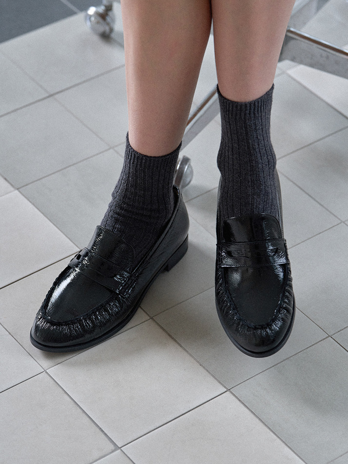 Dumpling Loafer_Black Patent