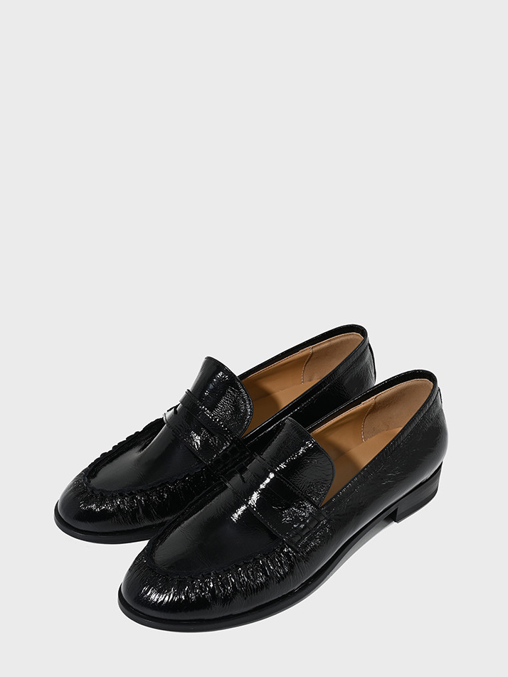 Dumpling Loafer_Black Patent