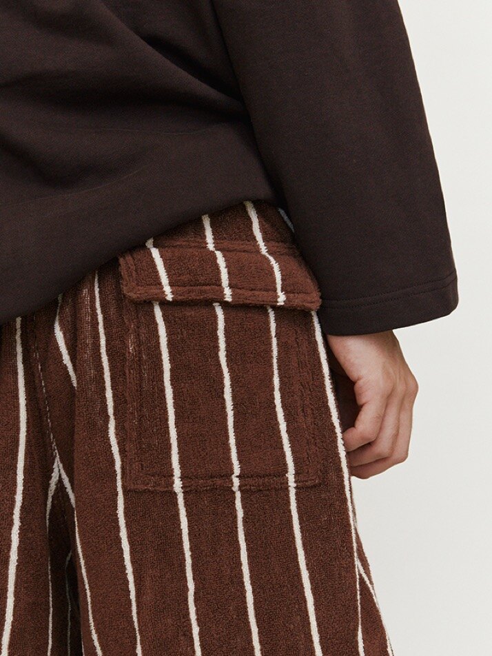 테리 쇼츠 Brown Ivory