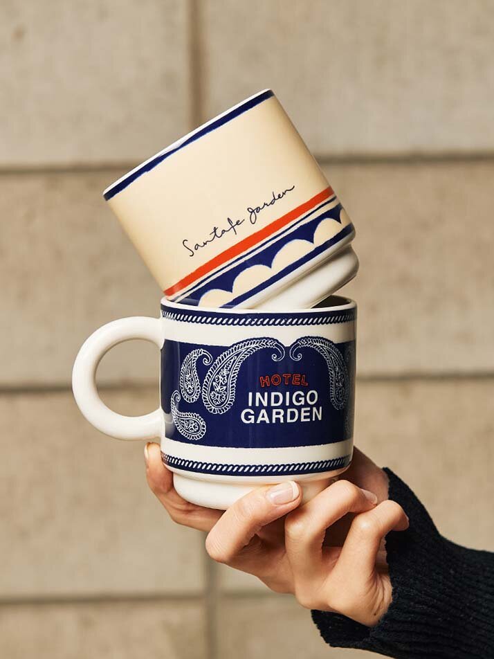 인디고가든 머그&플레이트 세트