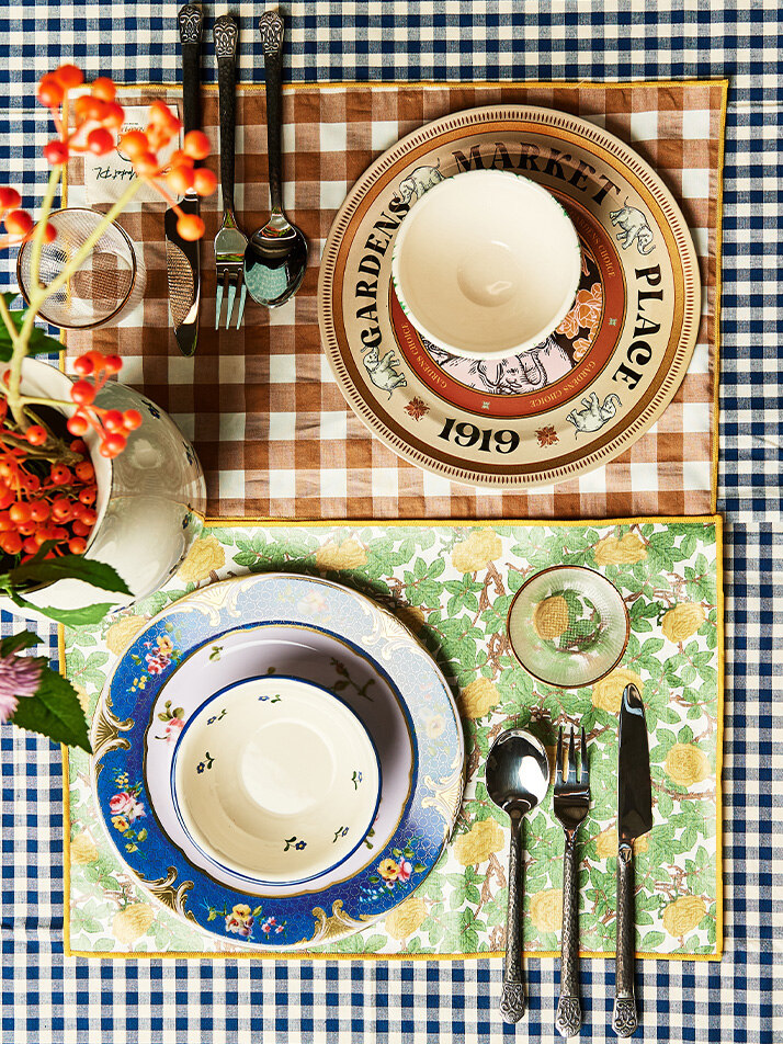 가든스 코팅 양면 테이블매트 2P 세트