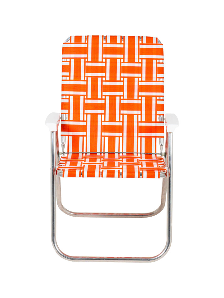 [Lawn Chair USA] 론체어 클래식 Orange & White DUW2727