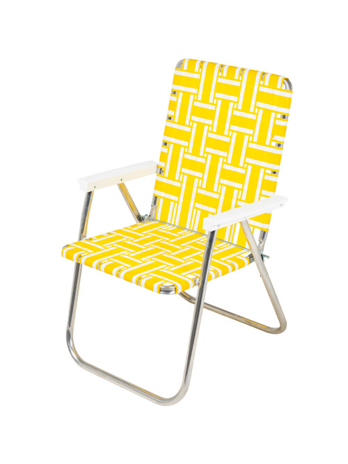 [Lawn Chair USA] 론체어 클래식 Yellow & White DUW2828